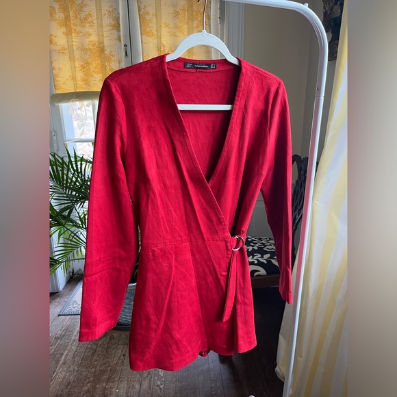 Zara Red Romper - Picture 1 of 4